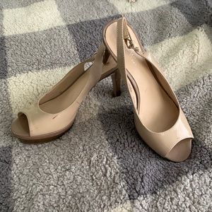 NINE WEST strap back heels - size 6